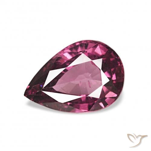 1.21ct Viola medio Granato rodolite, Forma a pera, VS