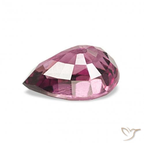 Granato rodolite Viola medio naturale da 1.21 ct, Forma a pera, VS