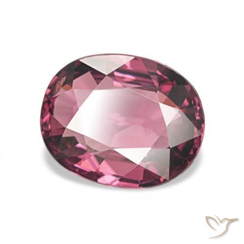 Granato rodolite Magenta-Rosa naturale da 1.58 ct, Ovale, VVS