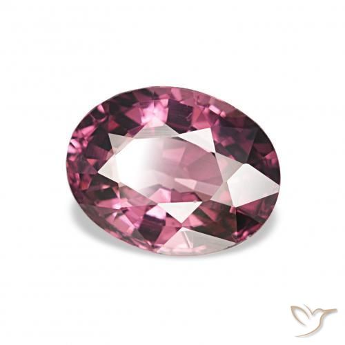 Granato rodolite Rosso lampone naturale da 1.12 ct, Ovale, VVS