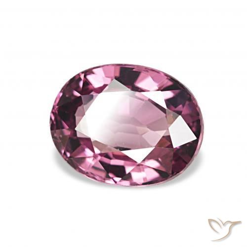 Granato rodolite Rosa violetto naturale da 1.33 ct, Ovale, VVS-VS