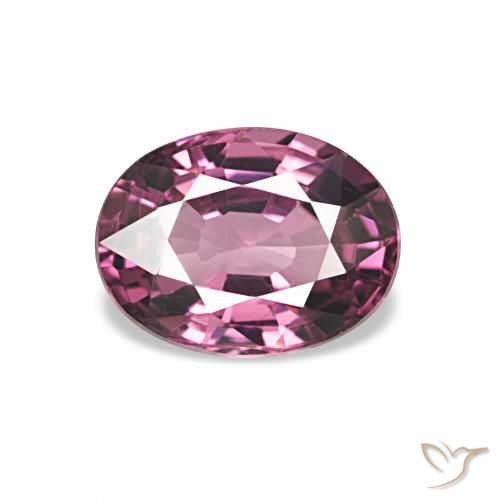 1.04ct Naturale Magenta-Rosa medio Granato rodolite, Ovale, VVS-VS, Photo A