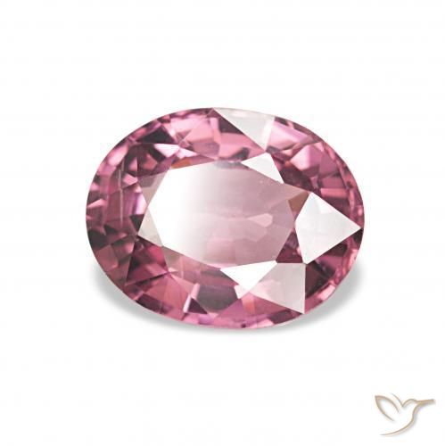 Granato rodolite Magenta intenso naturale da 1.23 ct, Ovale, VVS-VS