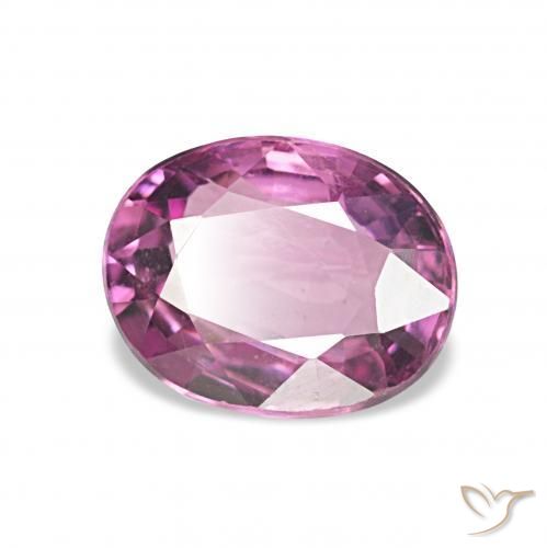 Granato rodolite Rosso Lampone Chiaro naturale da 1.27 ct, Ovale, VVS-VS