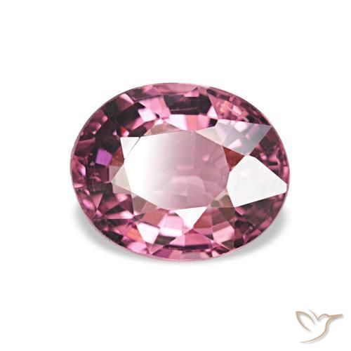 Granato rodolite Rosa violetto naturale da 1.11 ct, Ovale, VVS