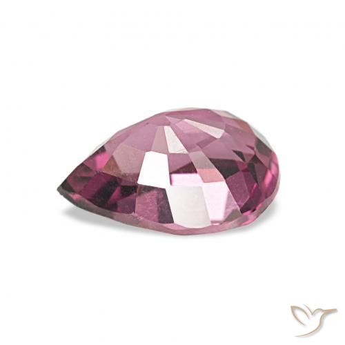 Granato rodolite Uva naturale da 1.27 ct, Forma a pera, VVS