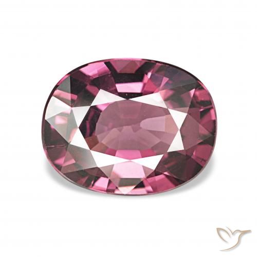 1.74ct Magenta-rosa scuro Dark Granato rodolite, Ovale, VVS