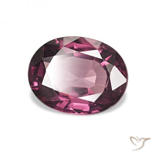 Granato rodolite Viola medio naturale da 1.50 ct, Ovale, VVS