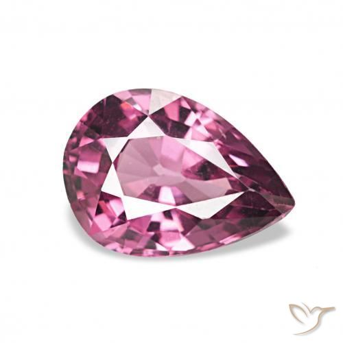 Granato rodolite Uva naturale da 0.97 ct, Forma a pera, VVS