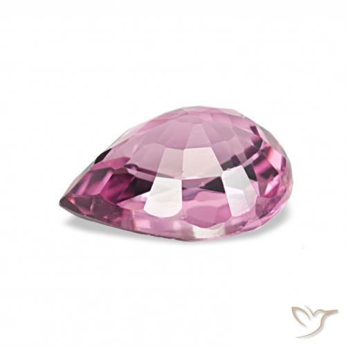 Granato rodolite Viola rossastro naturale da 1.02 ct, Forma a pera, VVS