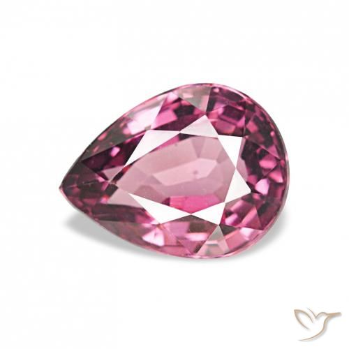 1.10ct Viola medio Granato rodolite, Forma a pera, VVS