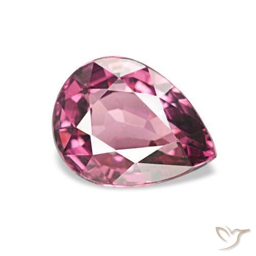 Granato rodolite Viola medio naturale da 1.10 ct, Forma a pera, VVS