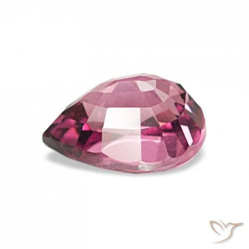 Granato rodolite Viola medio naturale da 1.10 ct, Forma a pera, VVS