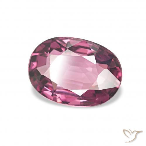 Granato rodolite Rosso lampone naturale da 1.18 ct, Ovale, VVS