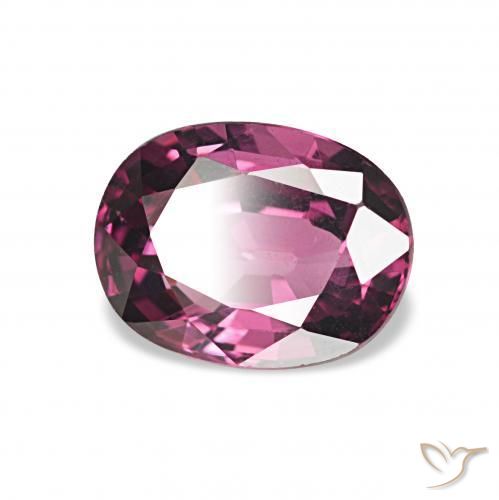 Granato rodolite Viola intenso naturale da 1.35 ct, Ovale, VVS