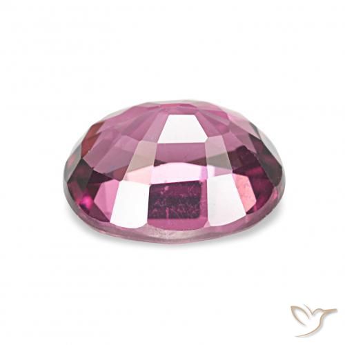 Granato rodolite Viola intenso naturale da 1.35 ct, Ovale, VVS