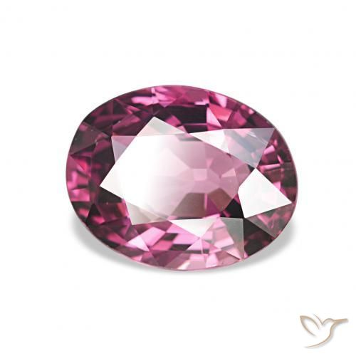 Granato rodolite Viola intenso naturale da 1.85 ct, Ovale, VVS