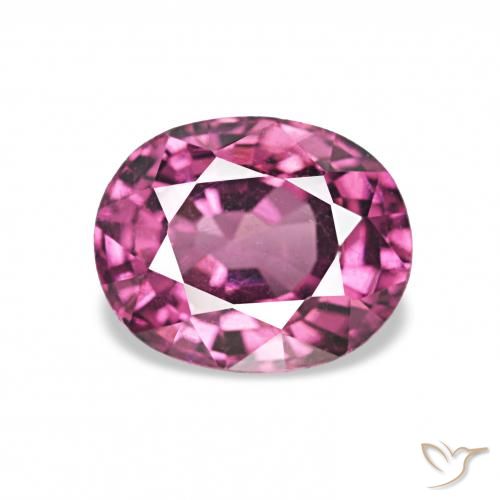 1.25ct Viola medio Granato rodolite, Ovale, VVS-VS