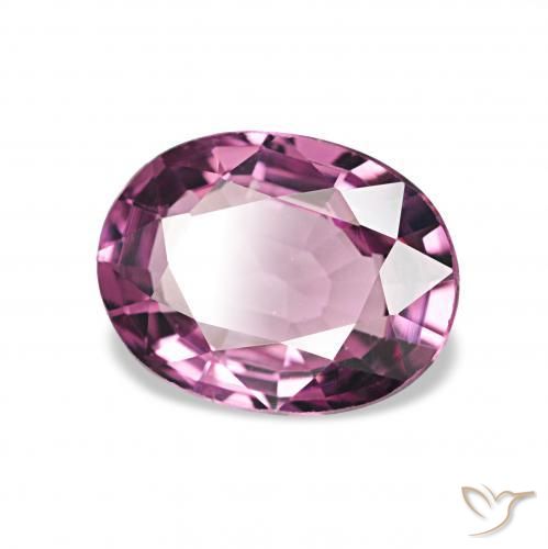 Granato rodolite Viola rossastro naturale da 1.26 ct, Ovale, VVS-VS