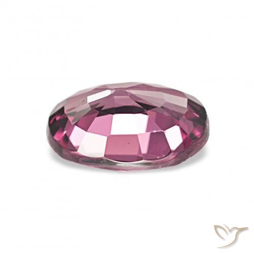 Granato rodolite Viola rossastro scuro naturale da 1.13 ct, Ovale, VVS-VS