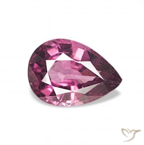 Granato rodolite Uva naturale da 1.16 ct, Forma a pera, VVS-VS