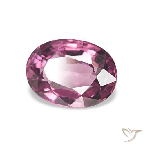 Granato rodolite Viola medio naturale da 1.06 ct, Ovale, VVS-VS