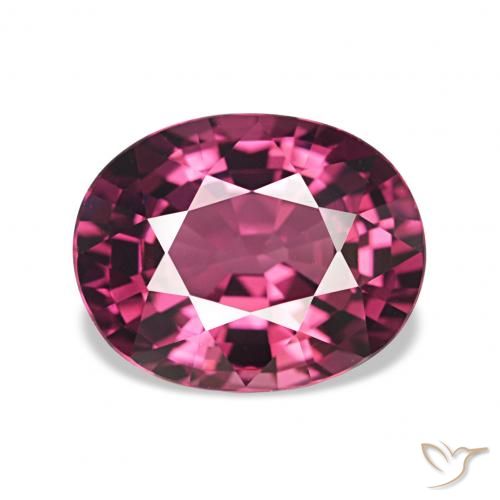 Granato rodolite Viola bacca brillante naturale da 2.41 ct, Ovale, VVS-VS