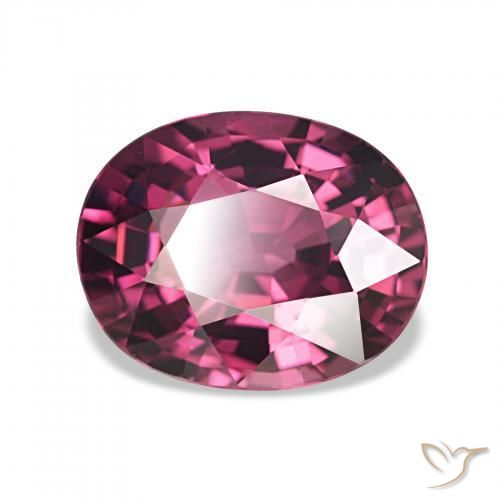 Granato rodolite Viola bacca brillante naturale da 2.41 ct, Ovale, VVS-VS