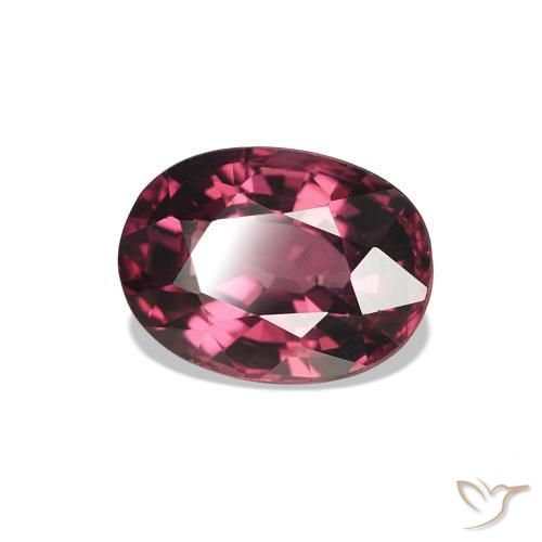 Granato rodolite Magenta intenso naturale da 1.21 ct, Taglio ovale, VVS-VS