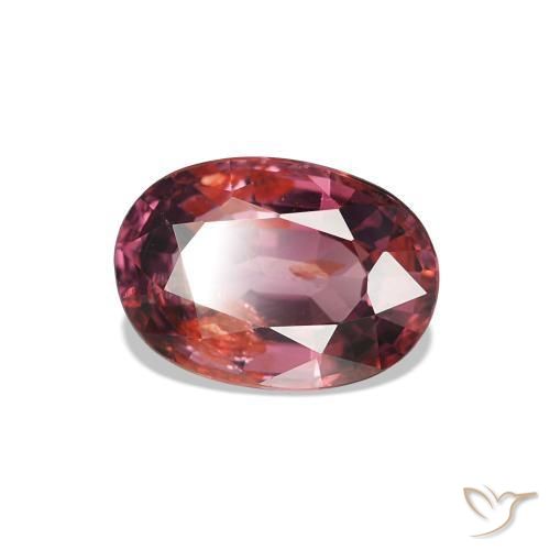 Granato rodolite Rosso scuro naturale da 1.14 ct, Taglio ovale, VS-SI