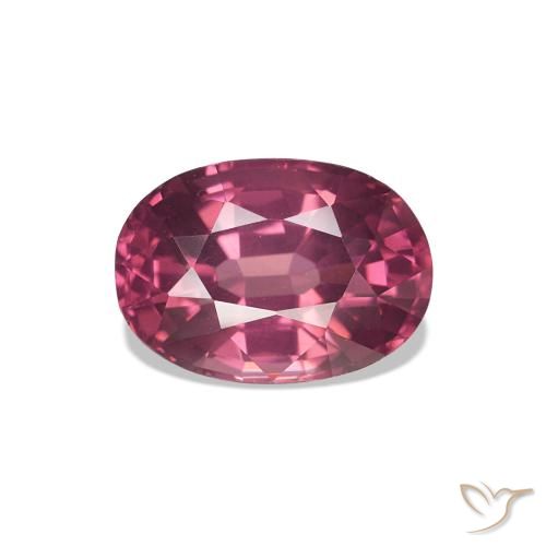 1.06ct Rosa Bacca Viola Granato rodolite, Ovale, VVS