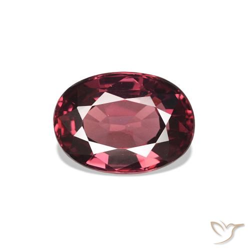 Granato rodolite Rosso lampone naturale da 1.17 ct, Ovale, VVS