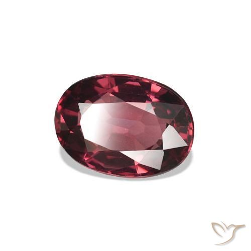 Granato rodolite Rosso lampone naturale da 1.17 ct, Ovale, VVS