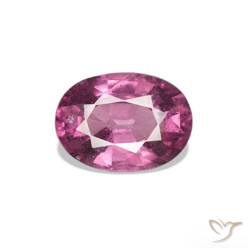 Granato rodolite Viola medio naturale da 1.01 ct, Ovale, VS-SI
