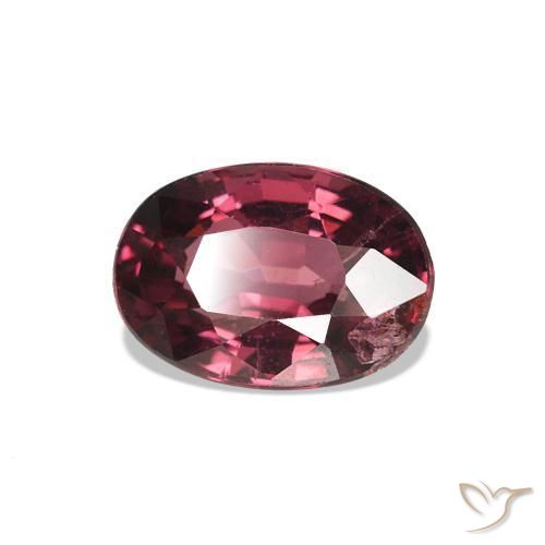Granato rodolite Rosso lampone naturale da 1.10 ct, Ovale, VS-SI