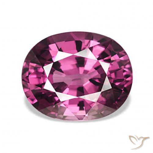 4.24ct Medium Dark-Purple Granato rodolite, Ovale, VVS