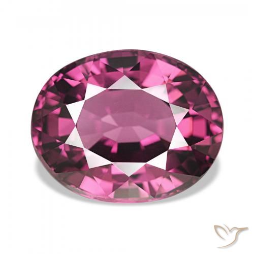 4.83ct Magenta-rosa intenso Deep Granato rodolite, Ovale, VVS