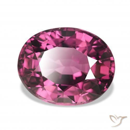 Granato rodolite Magenta-rosa intenso Deep naturale da 4.83 ct, Ovale, VVS