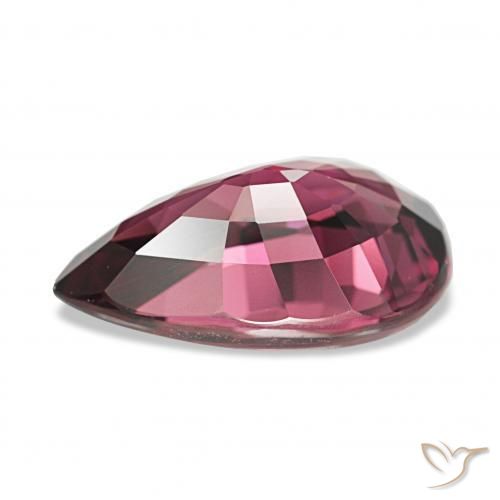 Granato rodolite Rosso purpureo naturale da 4.23 ct, Forma a pera, VVS