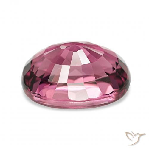 Granato rodolite Viola rossastro naturale da 4.17 ct, Ovale, VVS