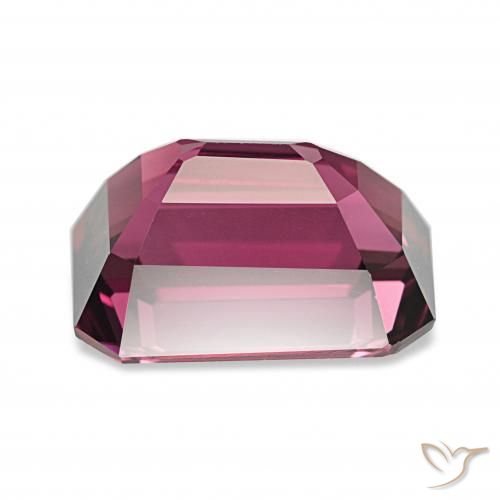 Granato rodolite Rosso purpureo naturale da 4.61 ct, Ottagonale / Taglio smeraldo, VVS