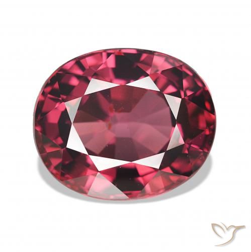 Granato rodolite Rosso medio naturale da 4.23 ct, Ovale, VS