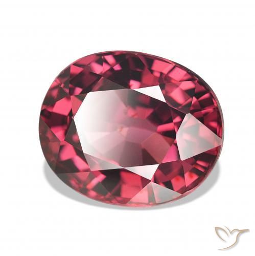 Granato rodolite Rosso medio naturale da 4.23 ct, Ovale, VS