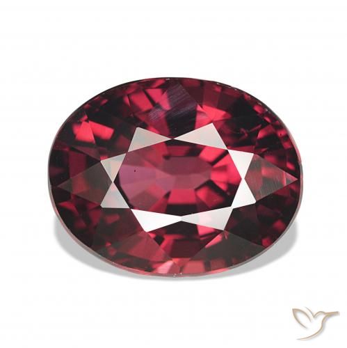 4.30ct Rosso scuro Granato rodolite, Ovale, VS