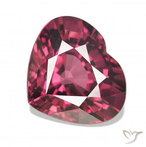 4.17ct Rosso scuro Granato rodolite, Cuore, VVS-VS