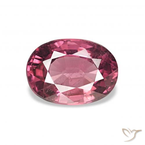 Granato rodolite Rosso medio naturale da 1.09 ct, Ovale, VS