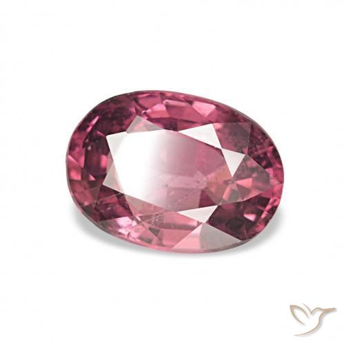 Granato rodolite Rosso medio naturale da 1.09 ct, Ovale, VS