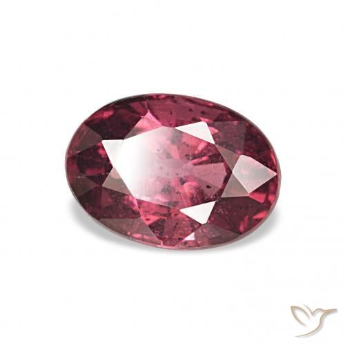 Granato rodolite Medium Dark-Red naturale da 1.04 ct, Ovale, VS