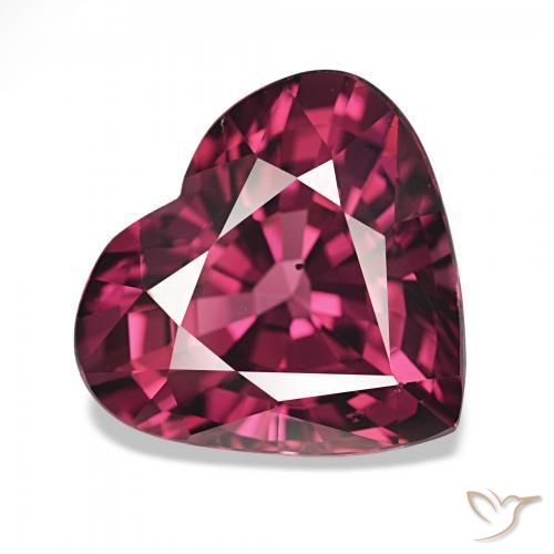 Granato rodolite Viola scuro naturale da 4.57 ct, Cuore, VS