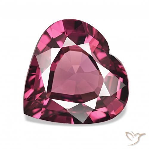 4.88ct Viola scuro Granato rodolite Pietre preziose, Cuore, VS